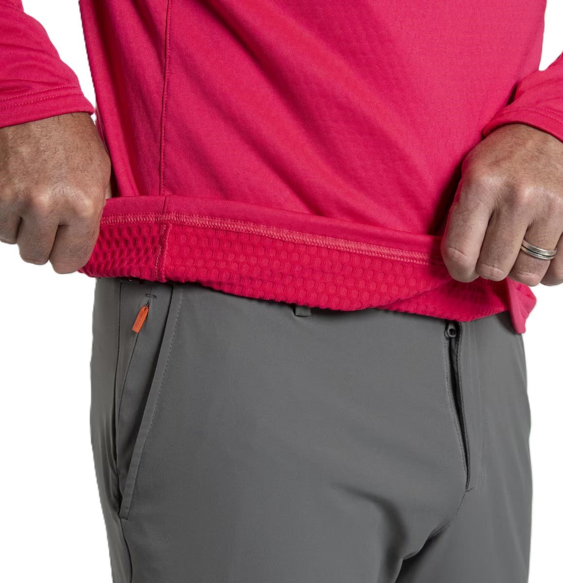 KJUS Hydraulic Midlayer Half-Zip Herren Sweatshirt, rhubarb/pewter
