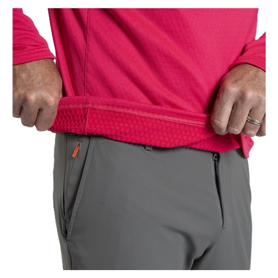KJUS Hydraulic Midlayer Half-Zip Herren Sweatshirt, rhubarb/pewter