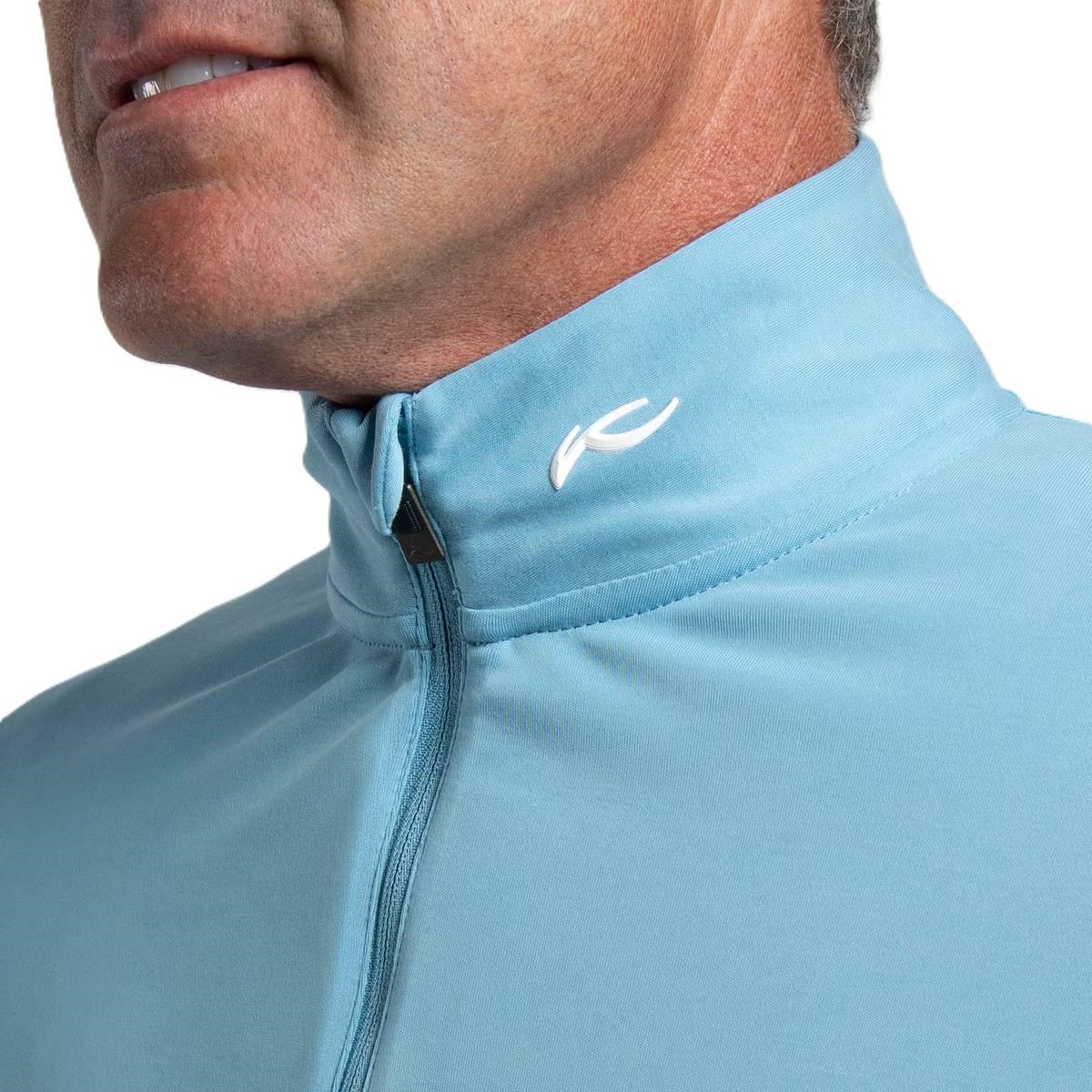 KJUS Kallen Half-Zip Herren Sweatshirt, atlas blau