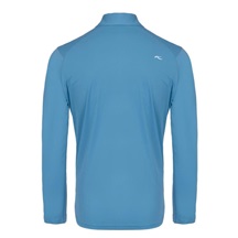 KJUS Cool Point Longsleeve Herren Langarm-Poloshirt, atlas blau