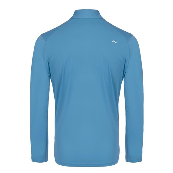 KJUS Cool Point Longsleeve Herren Langarm-Poloshirt, atlas blau