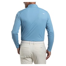 KJUS Cool Point Longsleeve Herren Langarm-Poloshirt, atlas blau