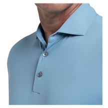 KJUS Cool Point Longsleeve Herren Langarm-Poloshirt, atlas blau