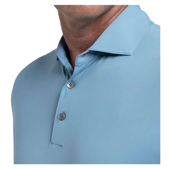 KJUS Cool Point Longsleeve Herren Langarm-Poloshirt, atlas blau