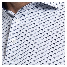 KJUS Golfer Herren Poloshirt, weiss/atlanta blau