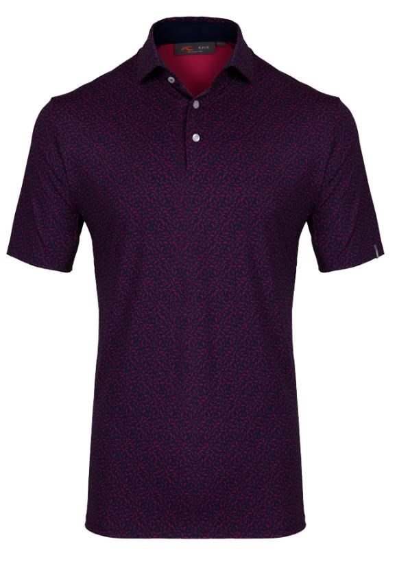 KJUS Golfer Herren Poloshirt, rhubarb/atlanta blau