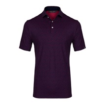 KJUS Golfer Herren Poloshirt, rhubarb/atlanta blau