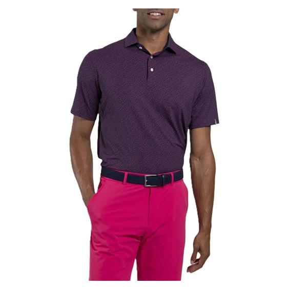KJUS Golfer Herren Poloshirt, rhubarb/atlanta blau