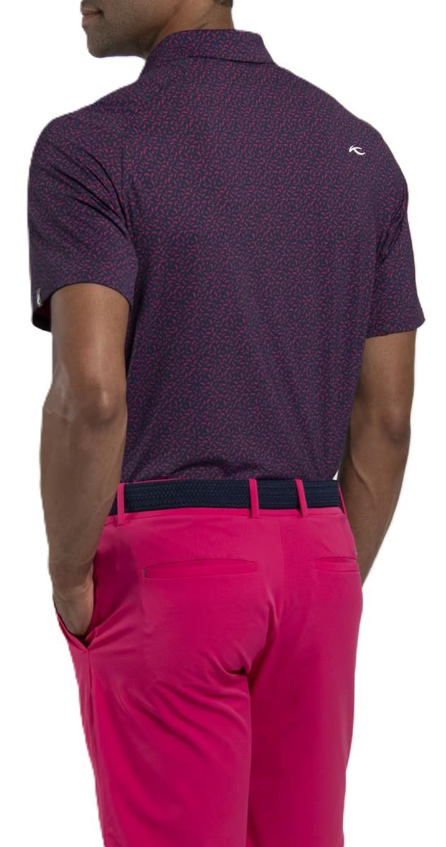 KJUS Golfer Herren Poloshirt, rhubarb/atlanta blau
