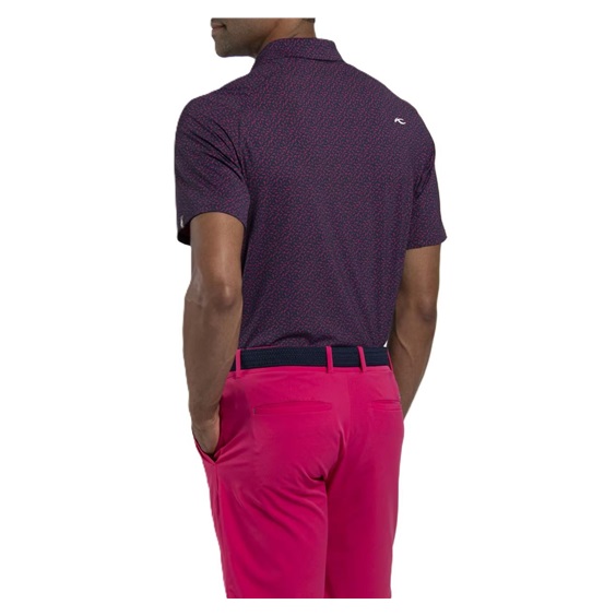 KJUS Golfer Herren Poloshirt, rhubarb/atlanta blau