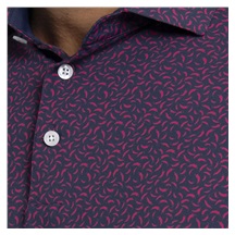 KJUS Golfer Herren Poloshirt, rhubarb/atlanta blau