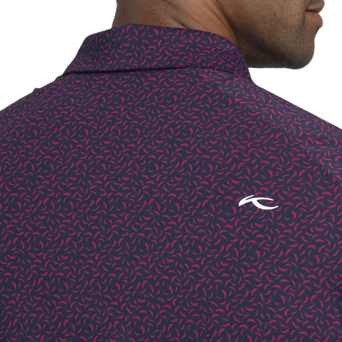 KJUS Golfer Herren Poloshirt, rhubarb/atlanta blau