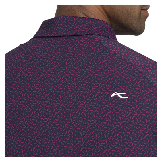 KJUS Golfer Herren Poloshirt, rhubarb/atlanta blau