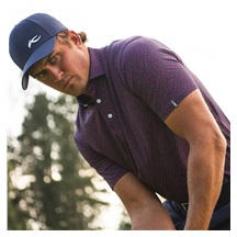 KJUS Golfer Herren Poloshirt, rhubarb/atlanta blau