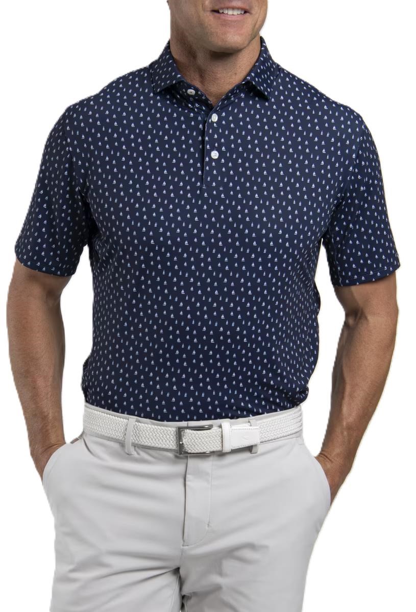 KJUS Golfer Herren Poloshirt, atlanta blau/weiss