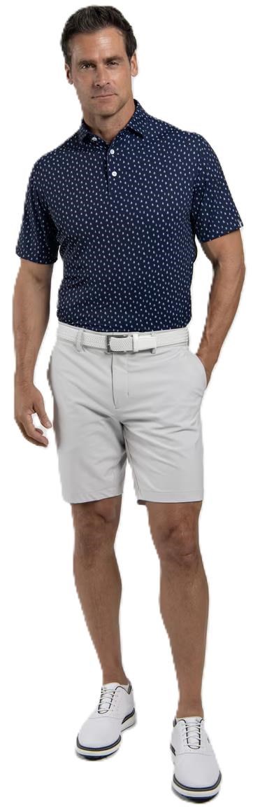 KJUS Golfer Herren Poloshirt, atlanta blau/weiss