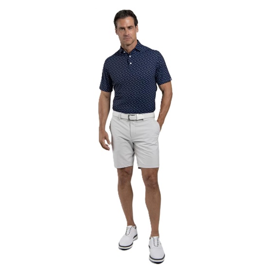 KJUS Golfer Herren Poloshirt, atlanta blau/weiss