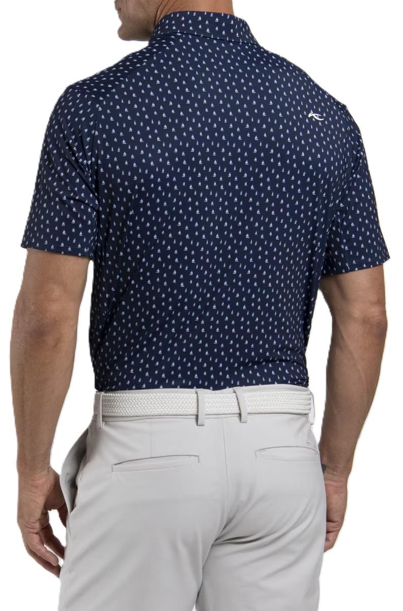 KJUS Golfer Herren Poloshirt, atlanta blau/weiss
