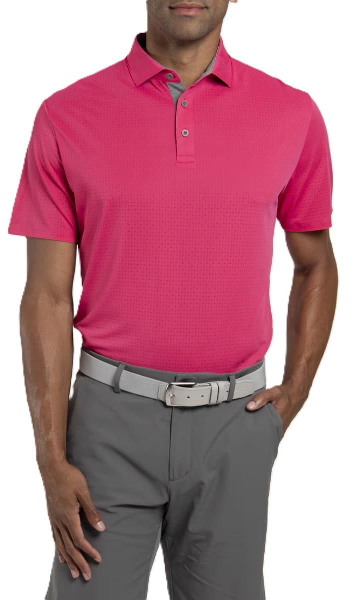 KJUS Savin Structure Herren Poloshirt, rhubarb