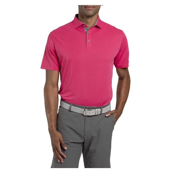 KJUS Savin Structure Herren Poloshirt, rhubarb