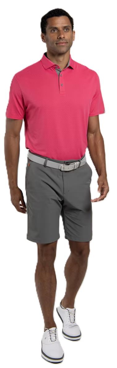 KJUS Savin Structure Herren Poloshirt, rhubarb
