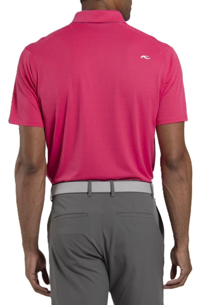 KJUS Savin Structure Herren Poloshirt, rhubarb