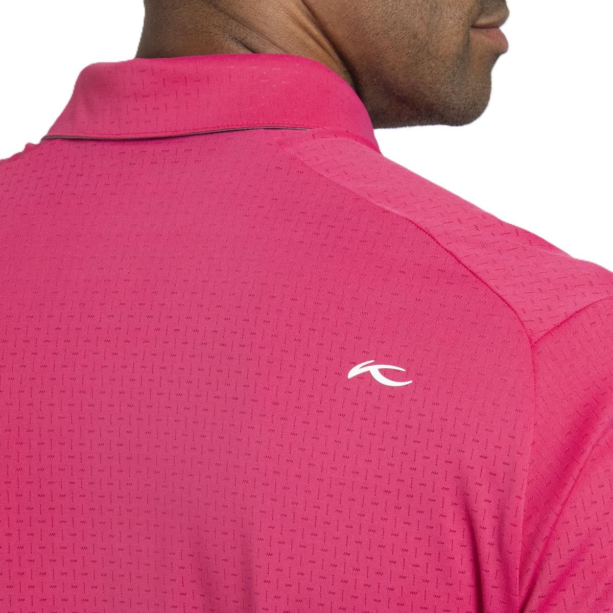 KJUS Savin Structure Herren Poloshirt, rhubarb