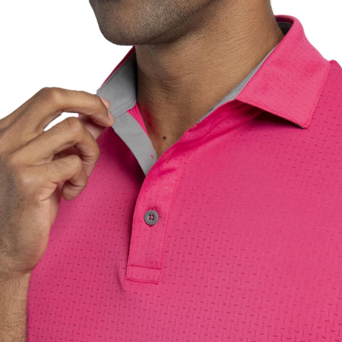 KJUS Savin Structure Herren Poloshirt, rhubarb