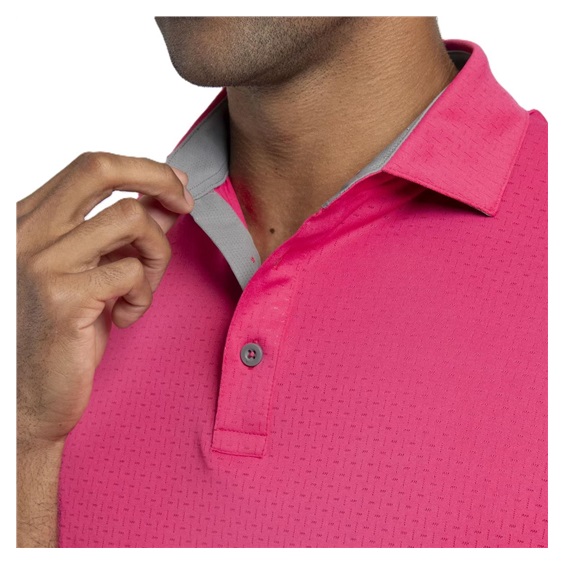 KJUS Savin Structure Herren Poloshirt, rhubarb