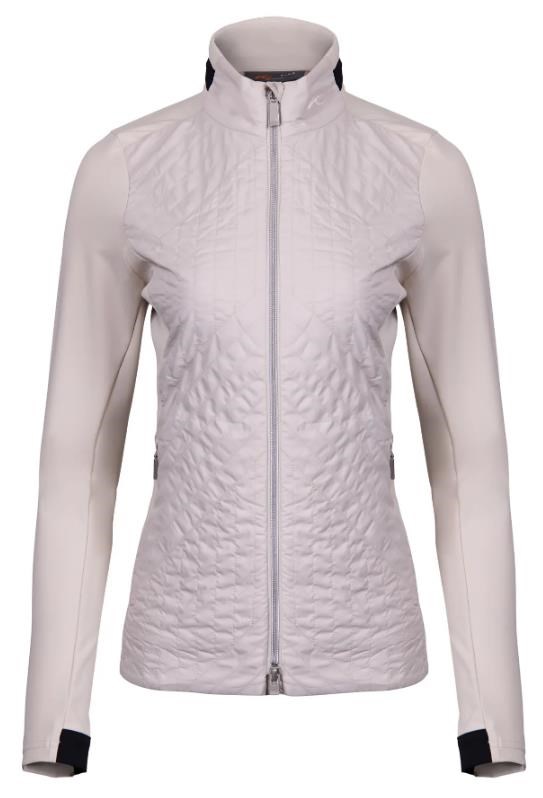 KJUS Retention Damenjacke, oyster/schwarz