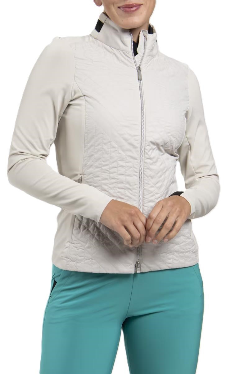 KJUS Retention Damenjacke, oyster/schwarz