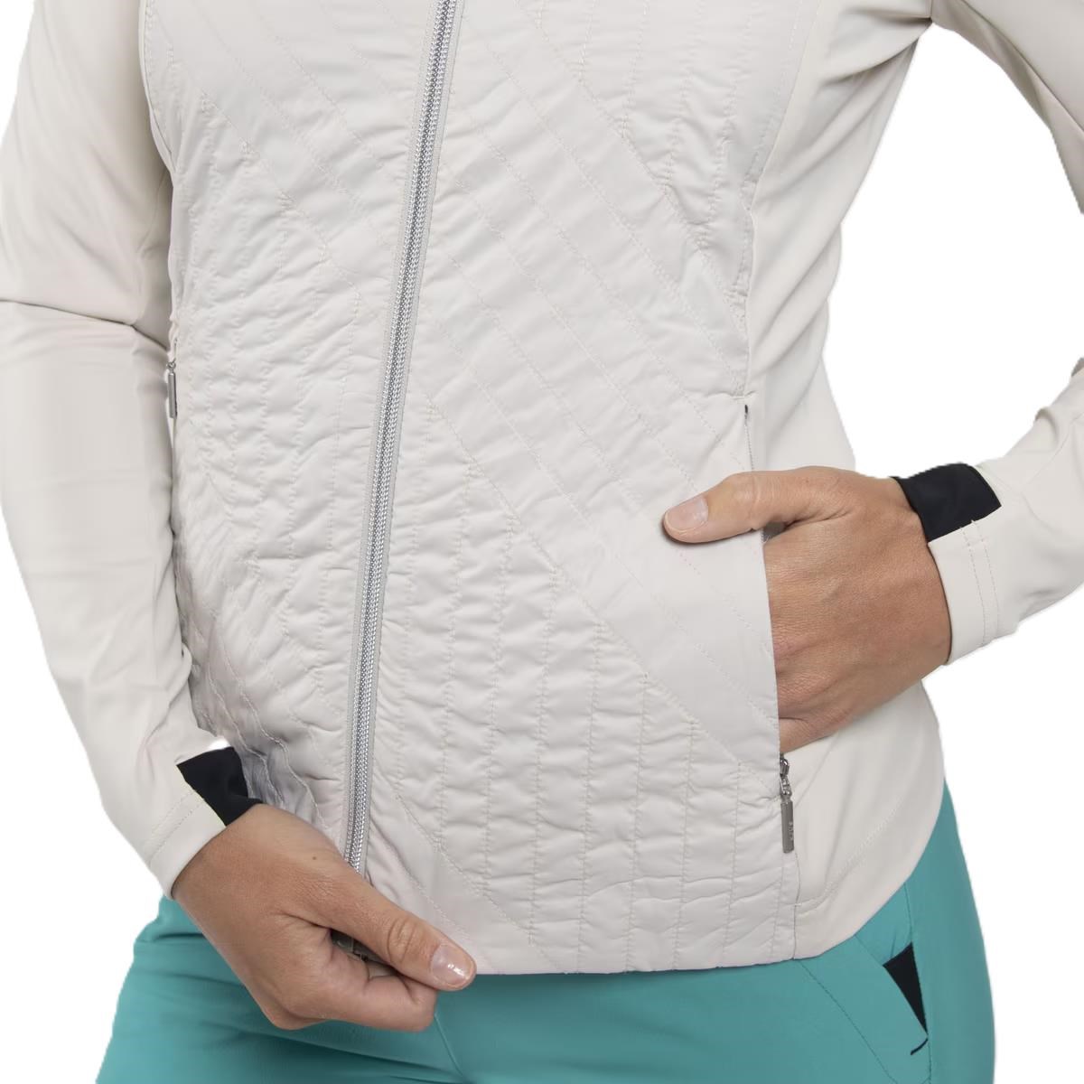 KJUS Retention Damenjacke, oyster/schwarz