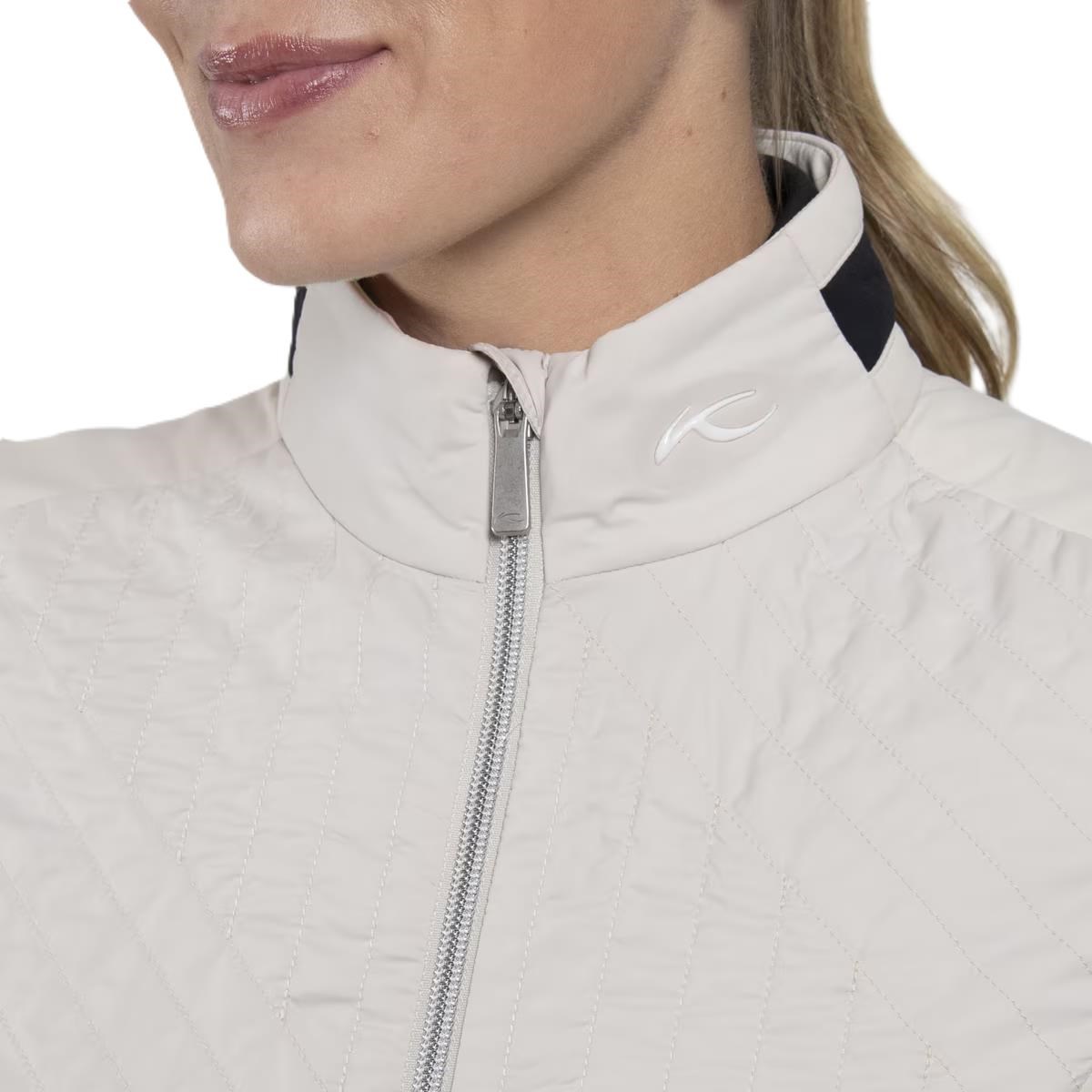 KJUS Retention Damenjacke, oyster/schwarz