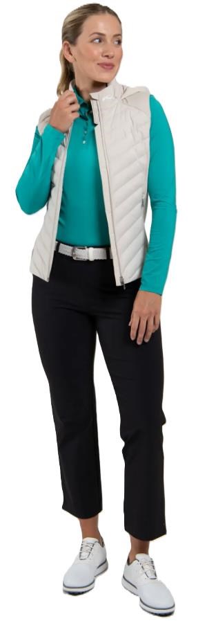 KJUS Sundance Hooded Gilet Damen Weste, oyster