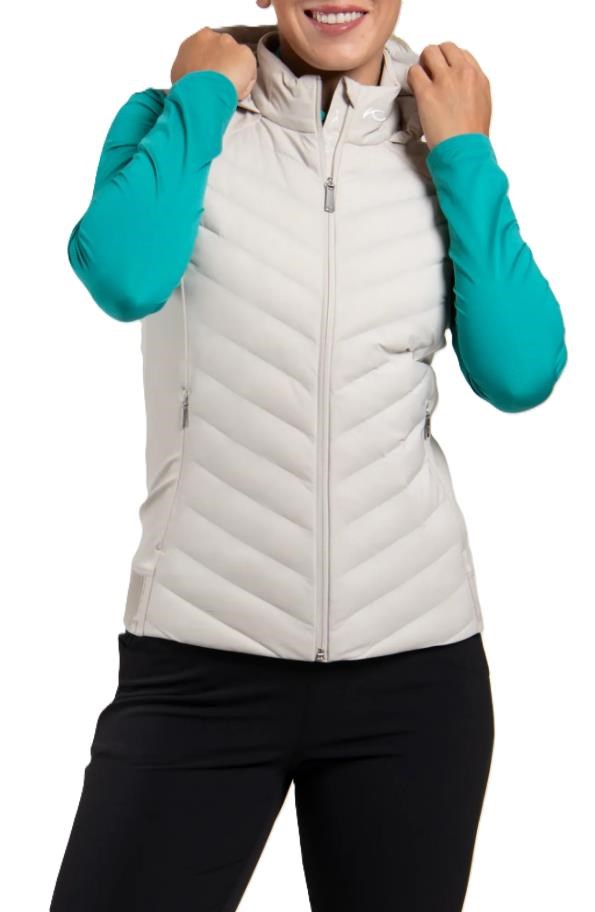 KJUS Sundance Hooded Gilet Damen Weste, oyster