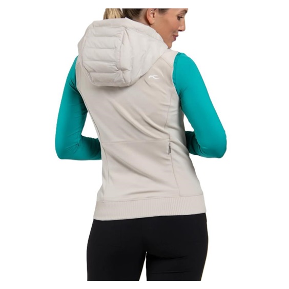 KJUS Sundance Hooded Gilet Damen Weste, oyster