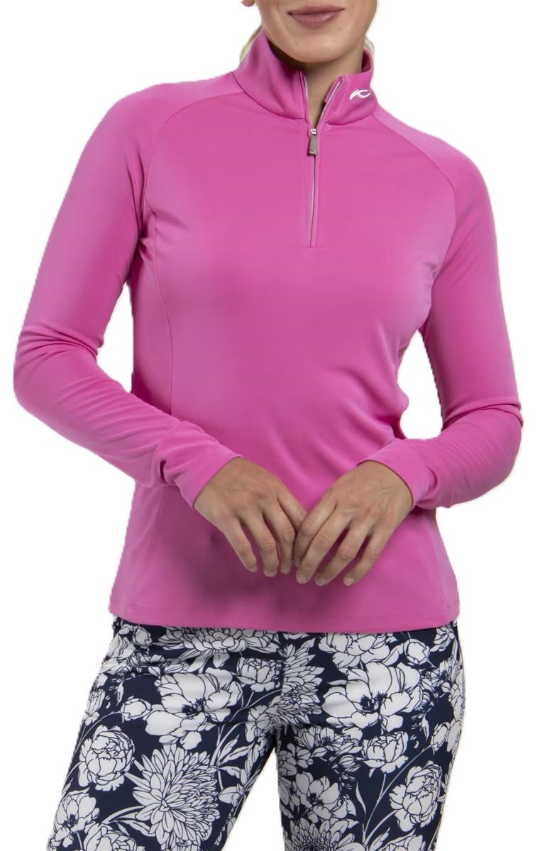 KJUS Kallena Half-Zip Damen Sweatshirt, peony