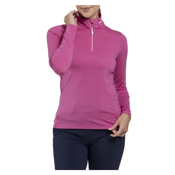 KJUS Collagen Midlayer Half-Zip Damen Sweatshirt, peony