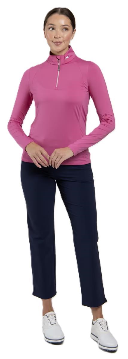 KJUS Collagen Midlayer Half-Zip Damen Sweatshirt, peony