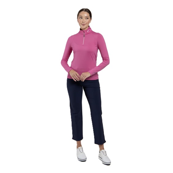 KJUS Collagen Midlayer Half-Zip Damen Sweatshirt, peony