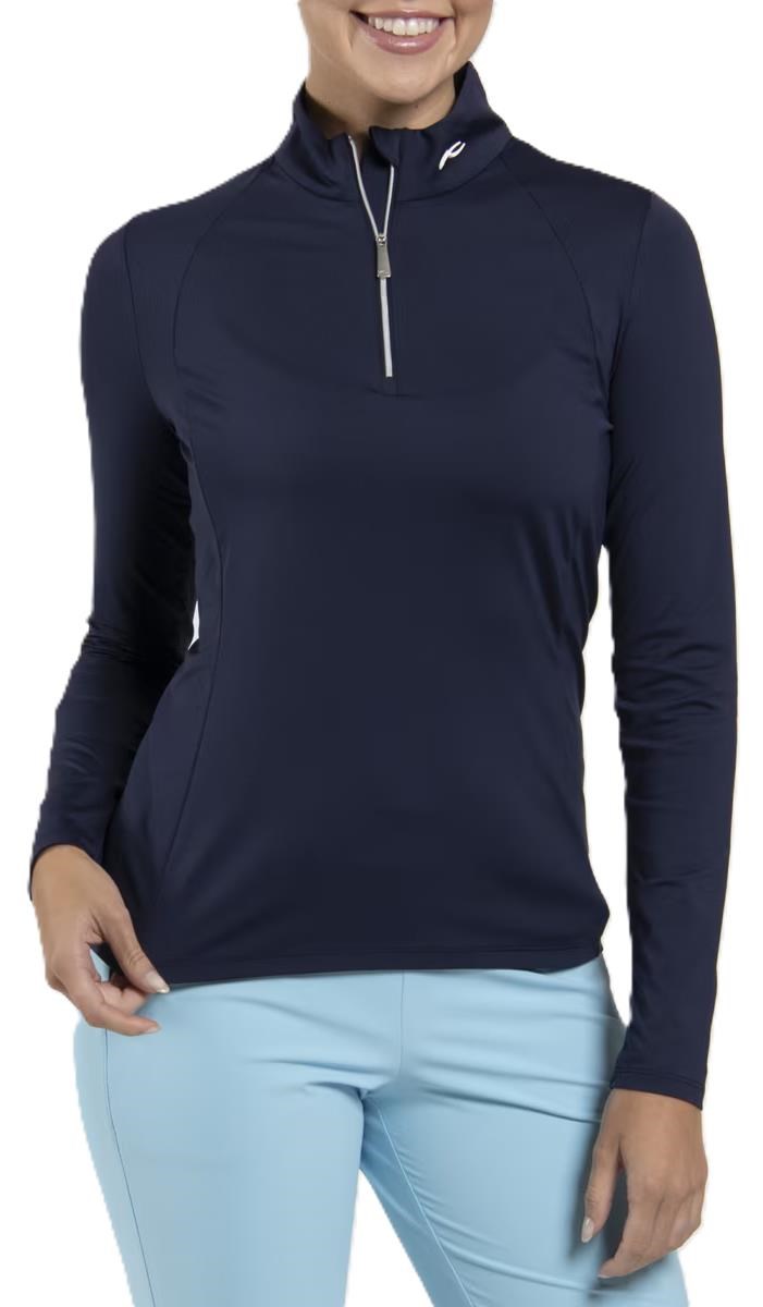KJUS Collagen Midlayer Half-Zip Damen Sweatshirt, atlanta blue