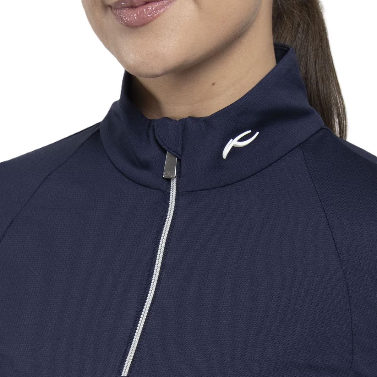 KJUS Collagen Midlayer Half-Zip Damen Sweatshirt, atlanta blue