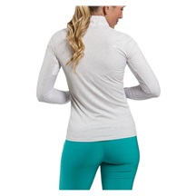 KJUS Sunshine Printed Half-Zip Damen Sweatshirt, oyster/white