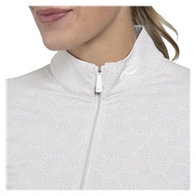 KJUS Sunshine Printed Half-Zip Damen Sweatshirt, oyster/white