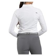KJUS Catalina Cool Damen Langarm-Polo, weiss