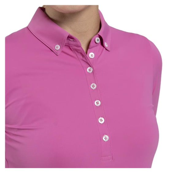 KJUS Catalina Cool Damen Langarm-Polo, peony