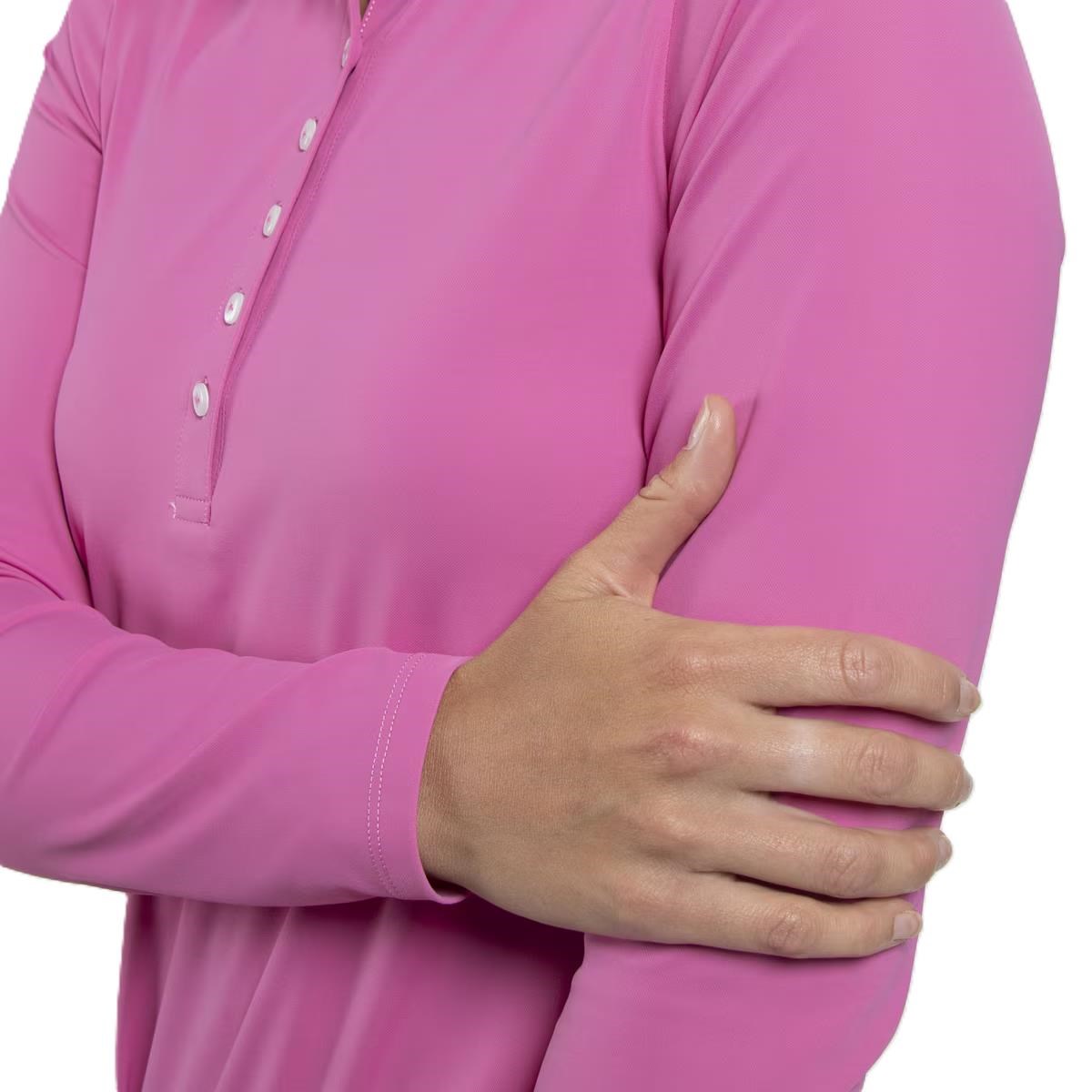 KJUS Catalina Cool Damen Langarm-Polo, peony
