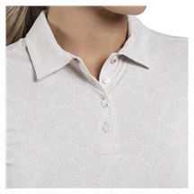 KJUS Enya Printed Damen Poloshirt, oyster/weiss
