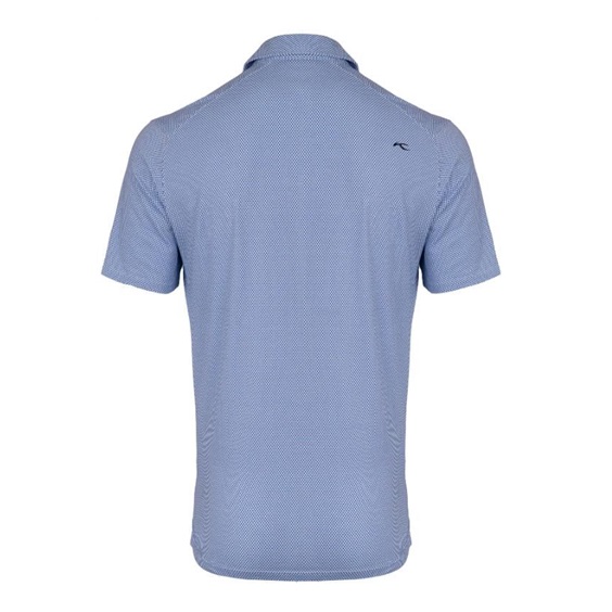 KJUS Hollow Pima Print Herren Poloshirt, weiss/catamarn