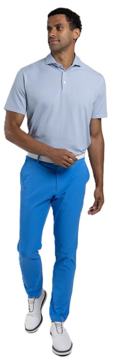 KJUS Hollow Pima Print Herren Poloshirt, weiss/catamarn